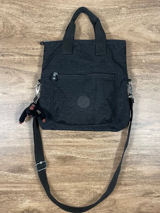Kipling Handbags - Kipling Black Nylon Tote Crossbody Bag Davina Monkey Lightweight Everyday
